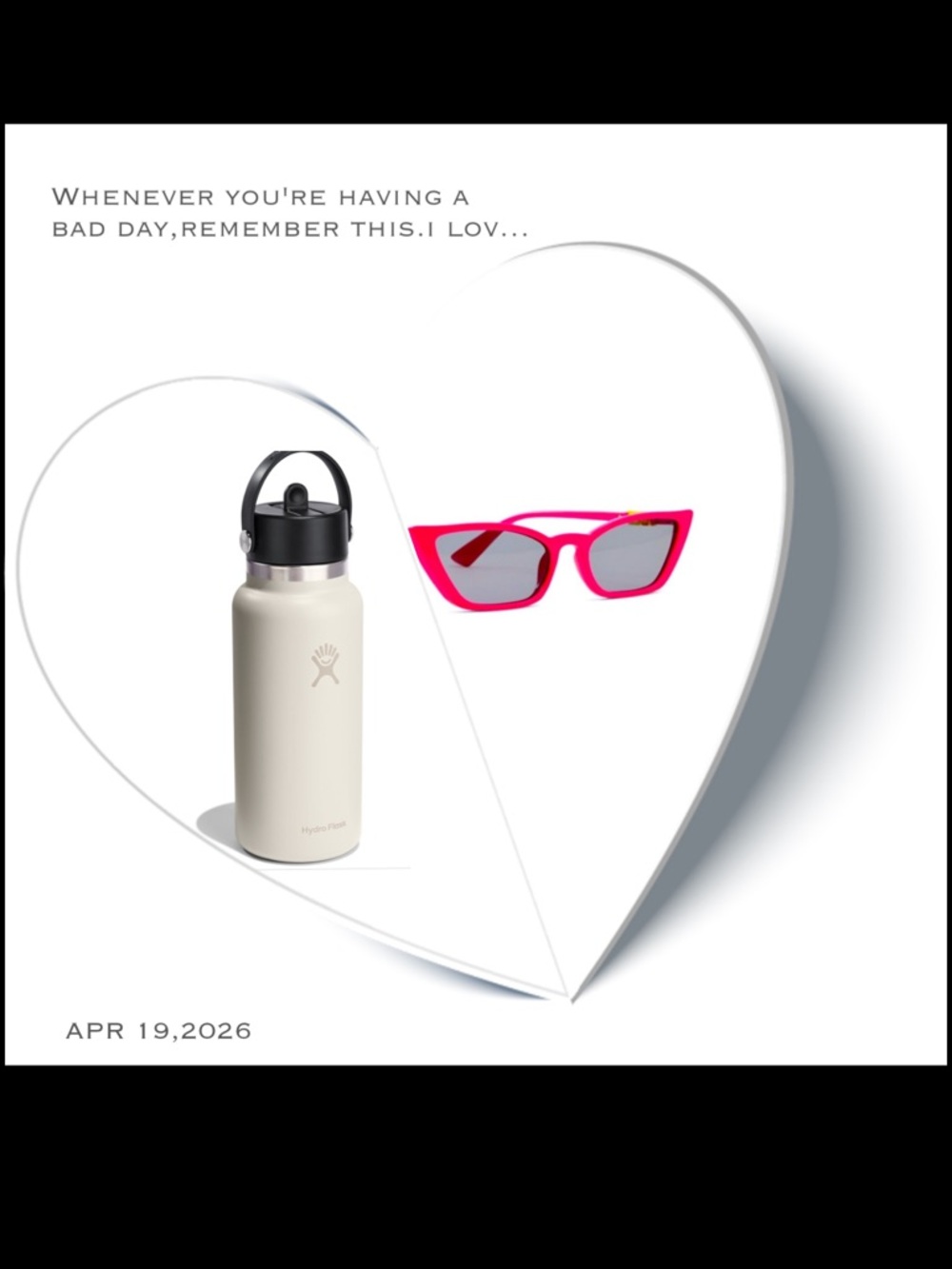 Hydro Flask Hot Pink Sunglasses with Dark Lenses